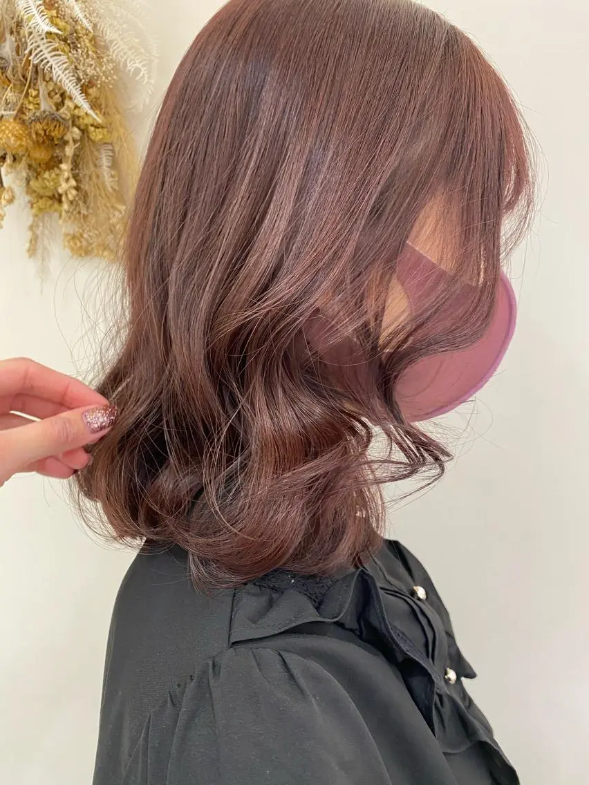 ミディアム カラー ヘアアレンジ 銀座メンズ専門🖤 叶奈々のヘアスタイル
