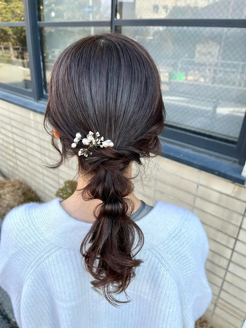 セミロング ヘアアレンジ 古川 尚実のヘアスタイル