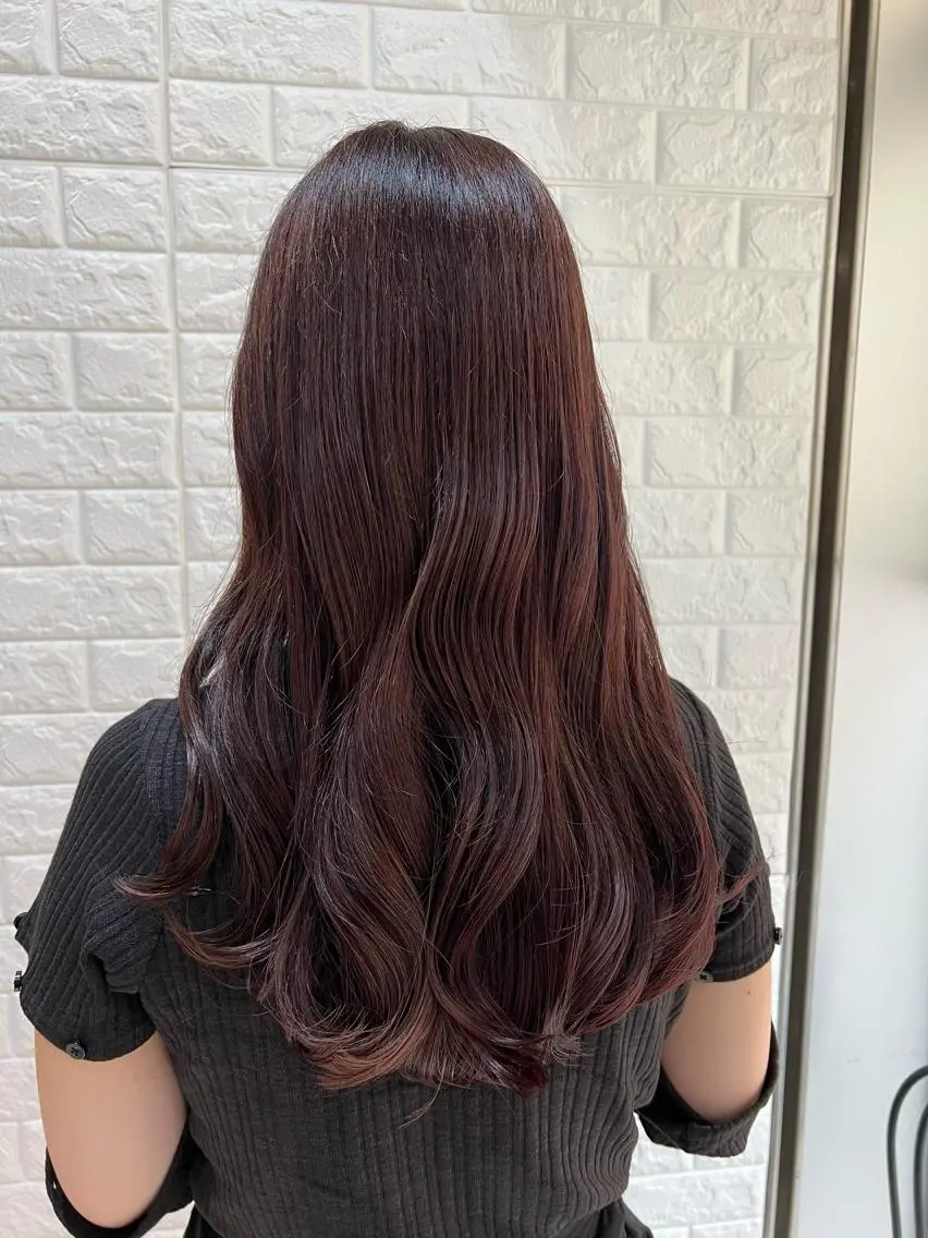 ロング カラー ベージュカラー ブリーチ ブラウンカラー カシス ダブルカラー カット ヘアカラー トリートメント 艶髪 ♡Tomiyaのヘアスタイル