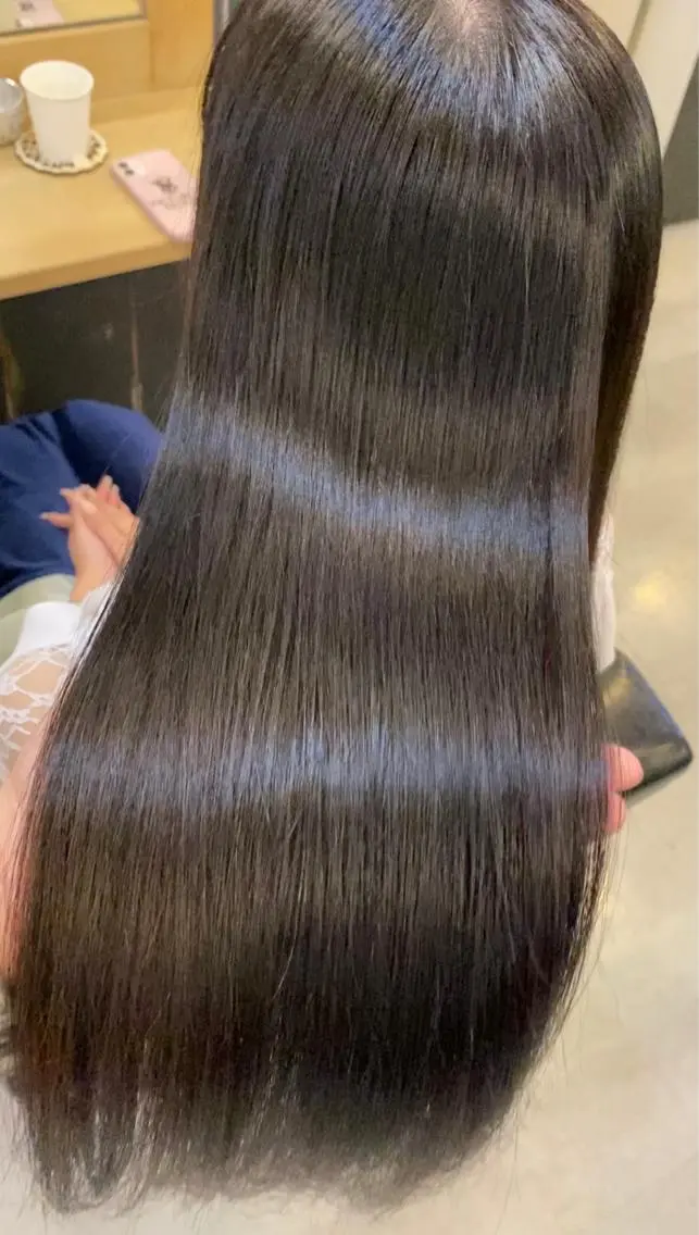 ロング 髪質改善 縮毛矯正 酸性ストレート 美髪矯正 🌈髪質改善 山下のヘアスタイル