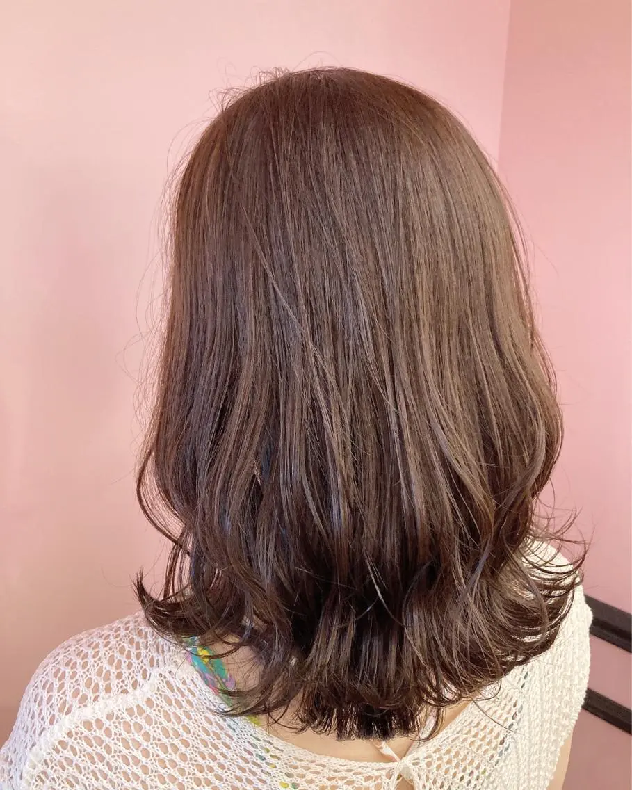 ミディアム カラー ベージュカラー カット ヘアカラー トリートメント ✨髪質改善縮毛矯正✨ 宇田川修平のヘアスタイル