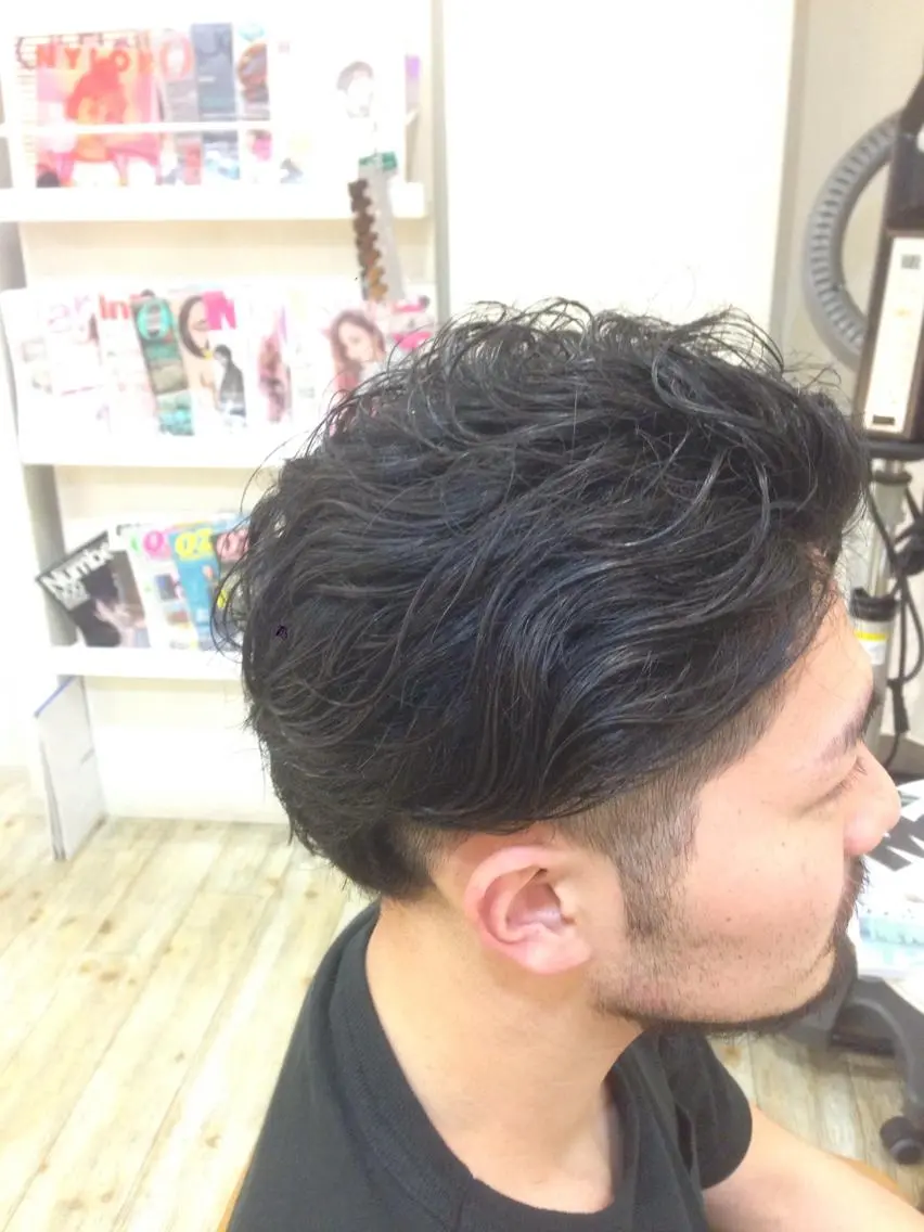 メンズ メンズパーマ 小倉 聖也のヘアスタイル