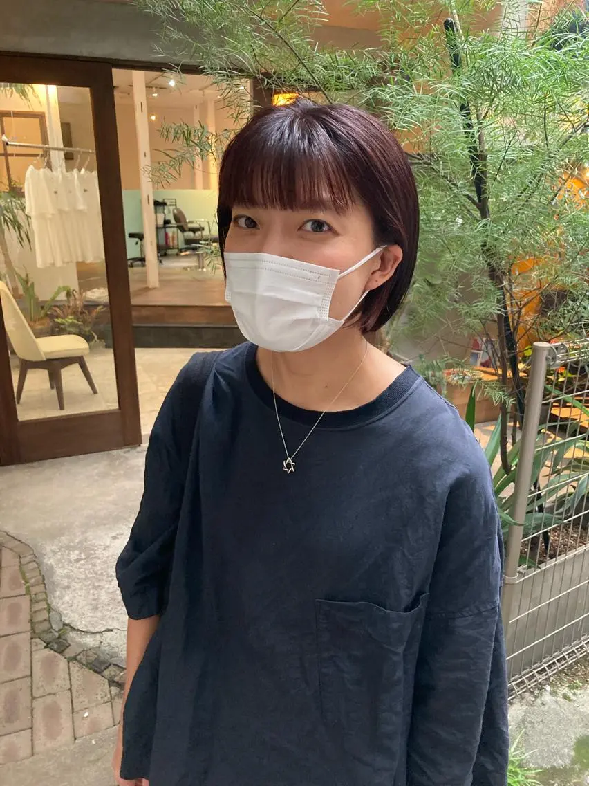 ショート カット ヘアカラー トリートメント 金田 夏野のヘアスタイル