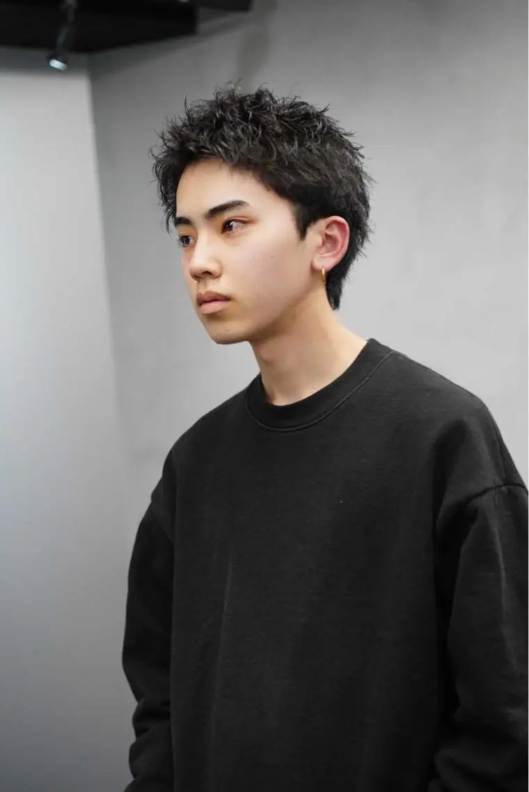ショート パーマ メンズ メンズパーマ メンズショート スペインカール スパイキーショート ツイストスパイラルパーマ 松下 友希 【fifth】のヘアスタイル
