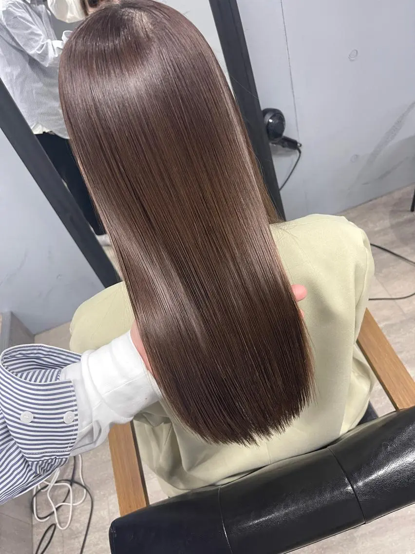 セミロング 髪質改善 縮毛矯正 トリートメント 縮毛矯正 松永 雄樹のヘアスタイル