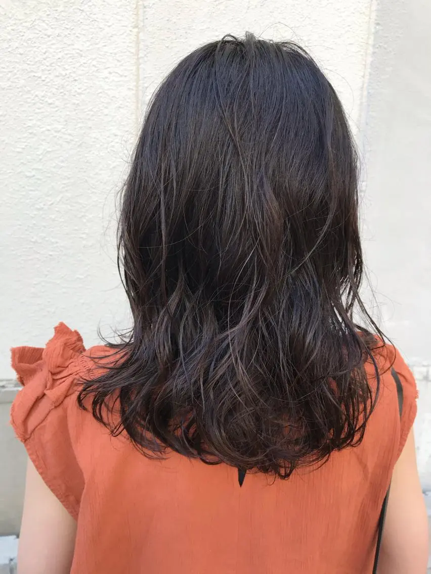セミロング セミロングパーマ カット パーマ トリートメント ayane⭐️ボブ・ ショート・パーマのヘアスタイル