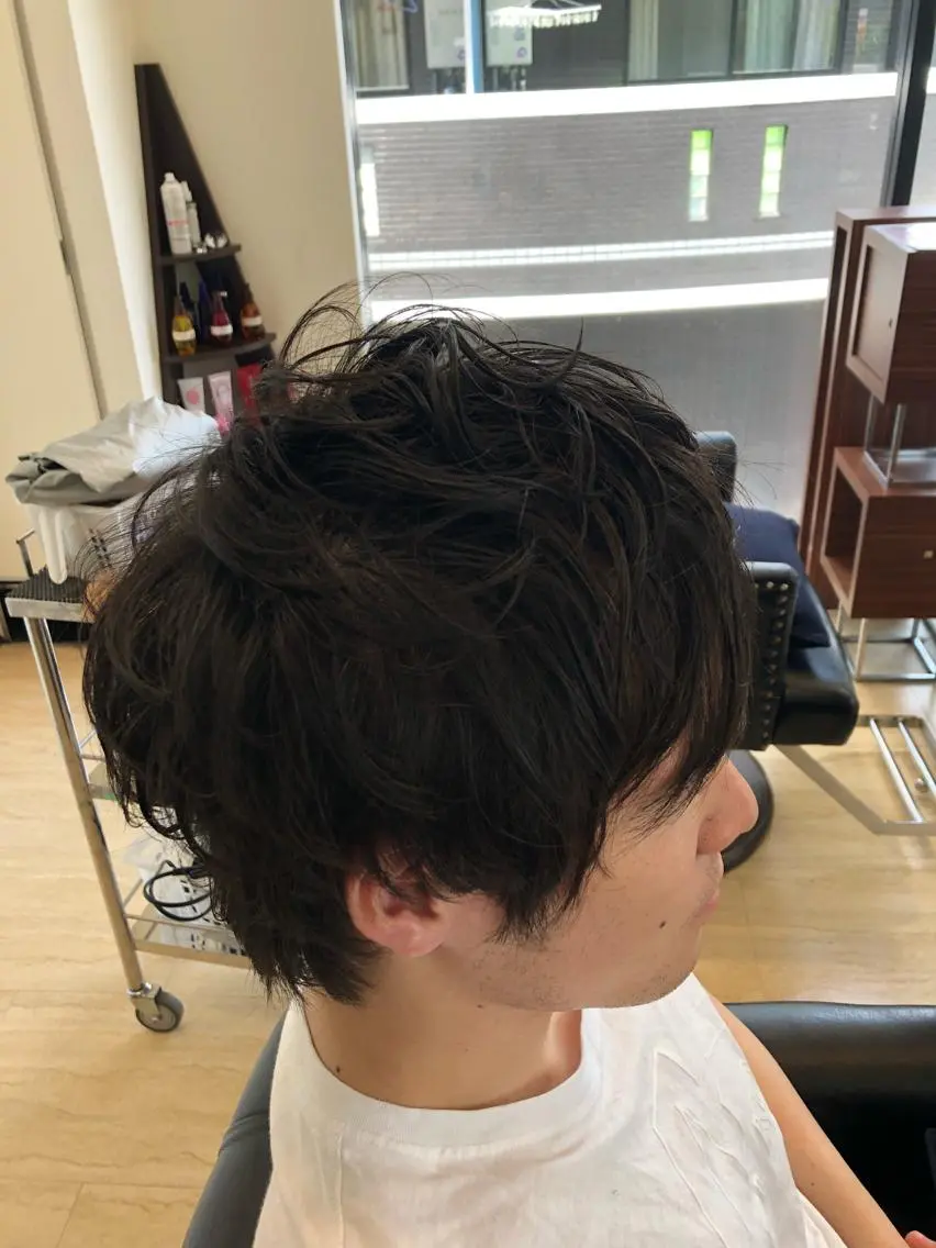 パーマ メンズ メンズパーマ 足立 小百合のヘアスタイル