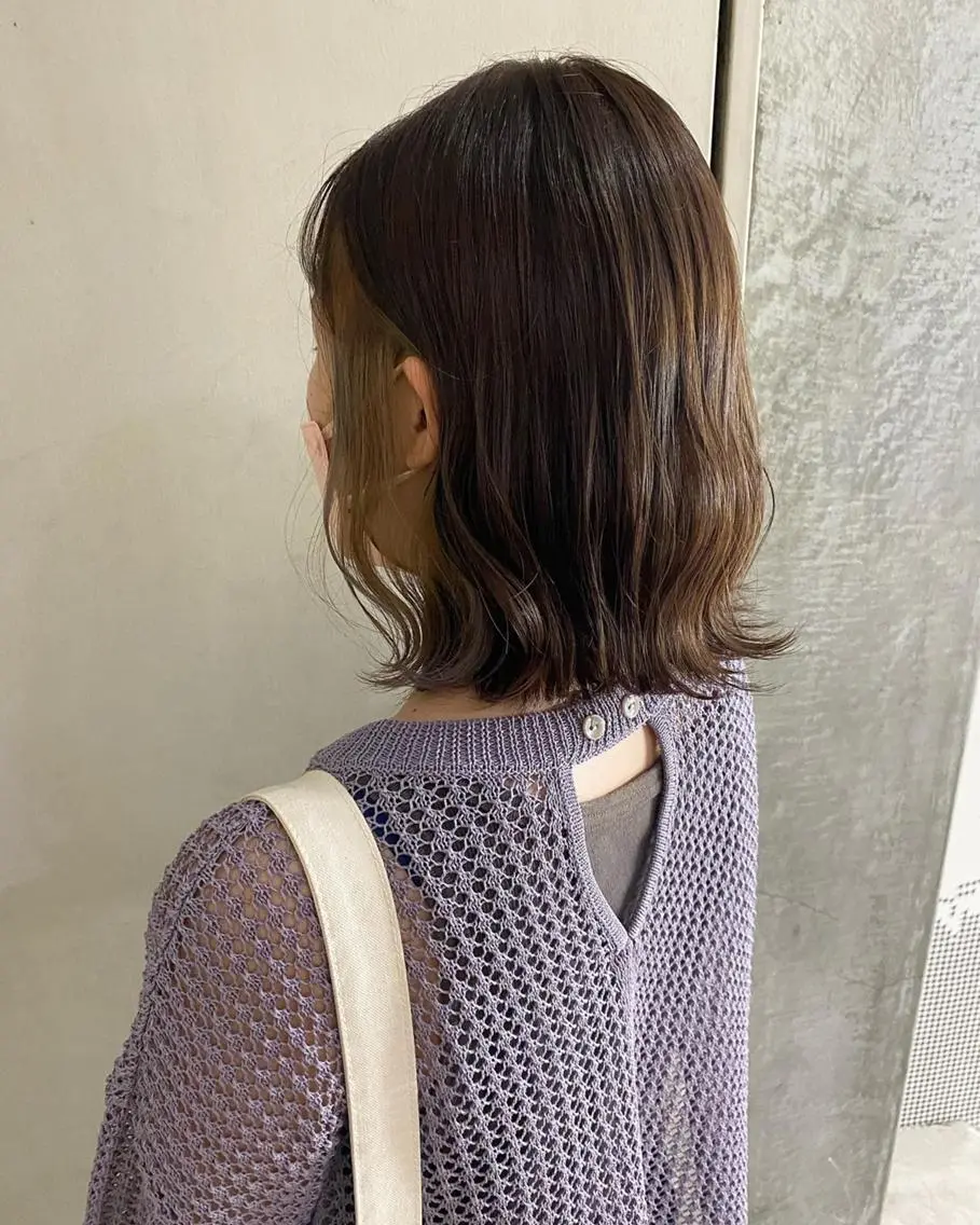 ミディアム カラー ブリーチ 清村 和音のヘアスタイル