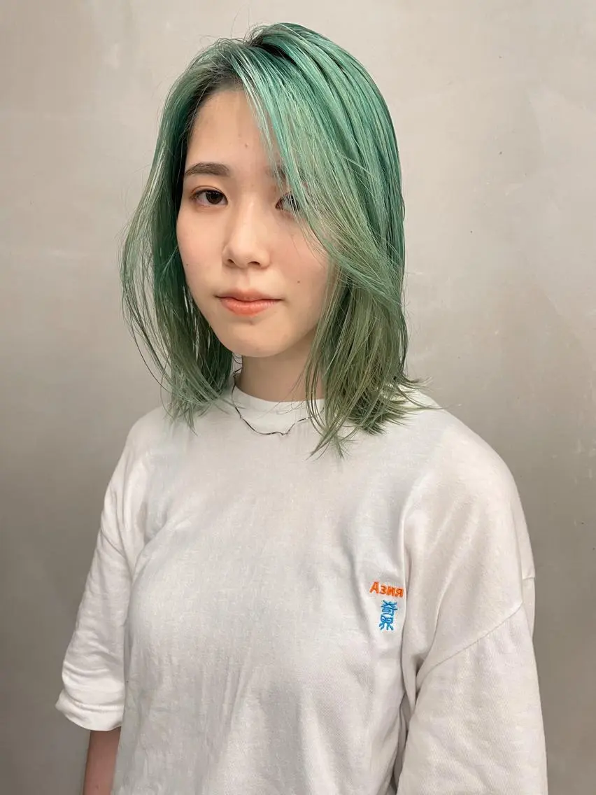 ミディアム カラー ブリーチ カット ヘアカラー トリートメント ヘアセット センスをお届けします 大谷将生infpのヘアスタイル