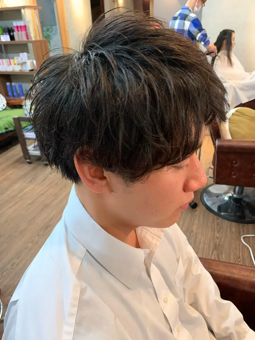 ミディアム カット ヘアセット ✨上村 潤平✨メンズヘア✨のヘアスタイル