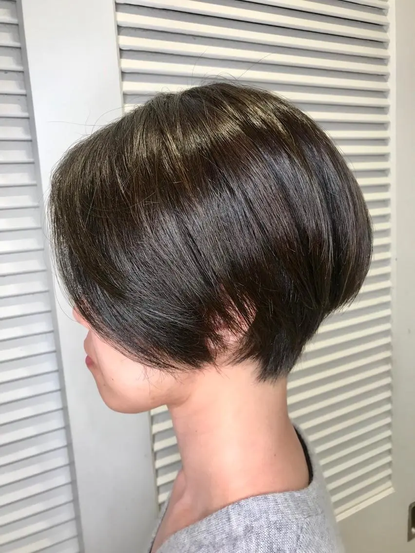 ショート カラー ショートボブ ボブ ショートヘア カット ヘアカラー トリートメント 色気レイヤー& ショートはお任せ🌟のヘアスタイル