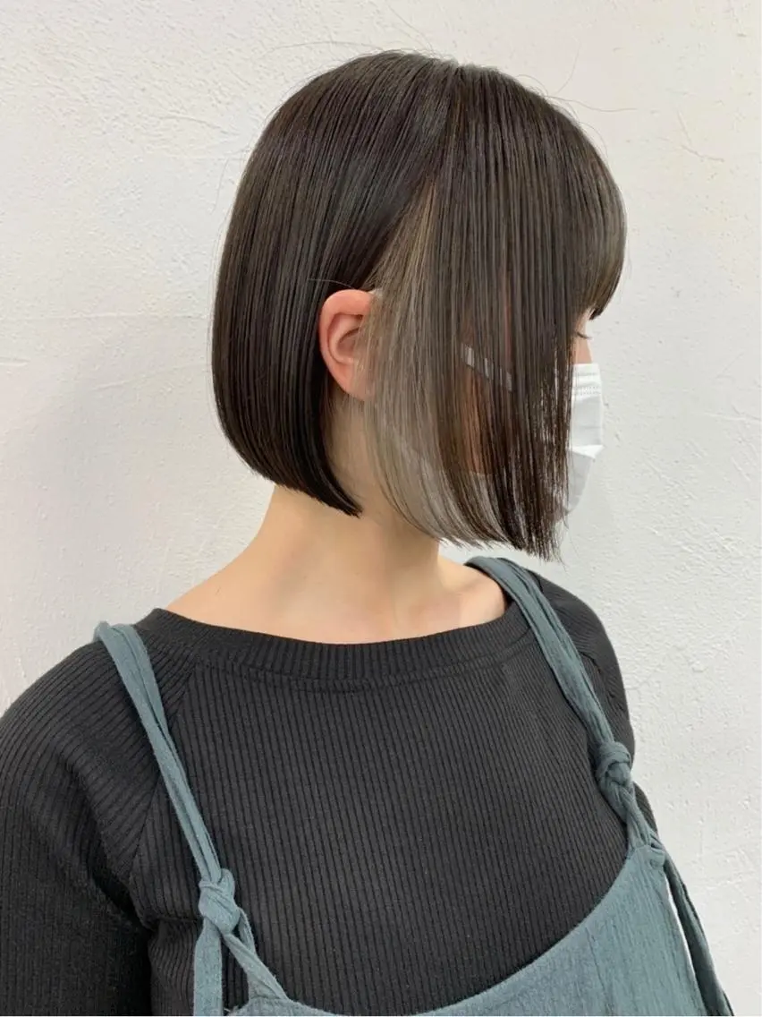 ショート カラー ボブ 🧸艶々韓国ヘア 🧁mizunaのヘアスタイル