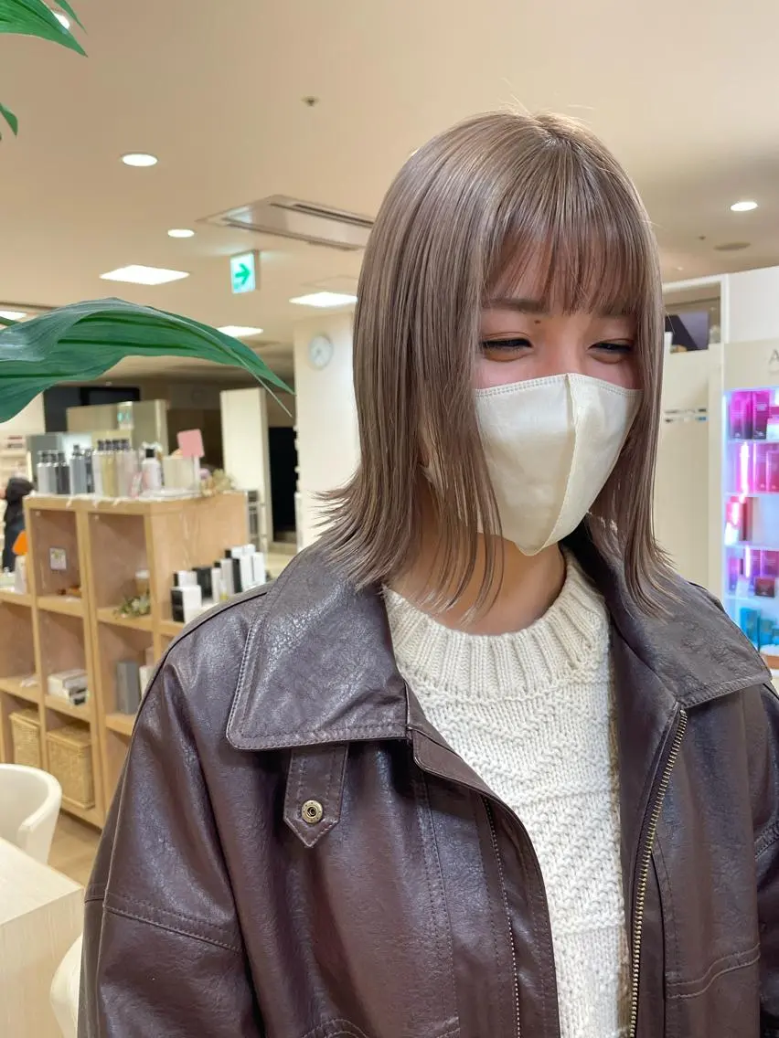 ミディアム カラー ヘアカラー トリートメント ヘッドスパ ヘアセット モデル様募集中 /REIRIのヘアスタイル