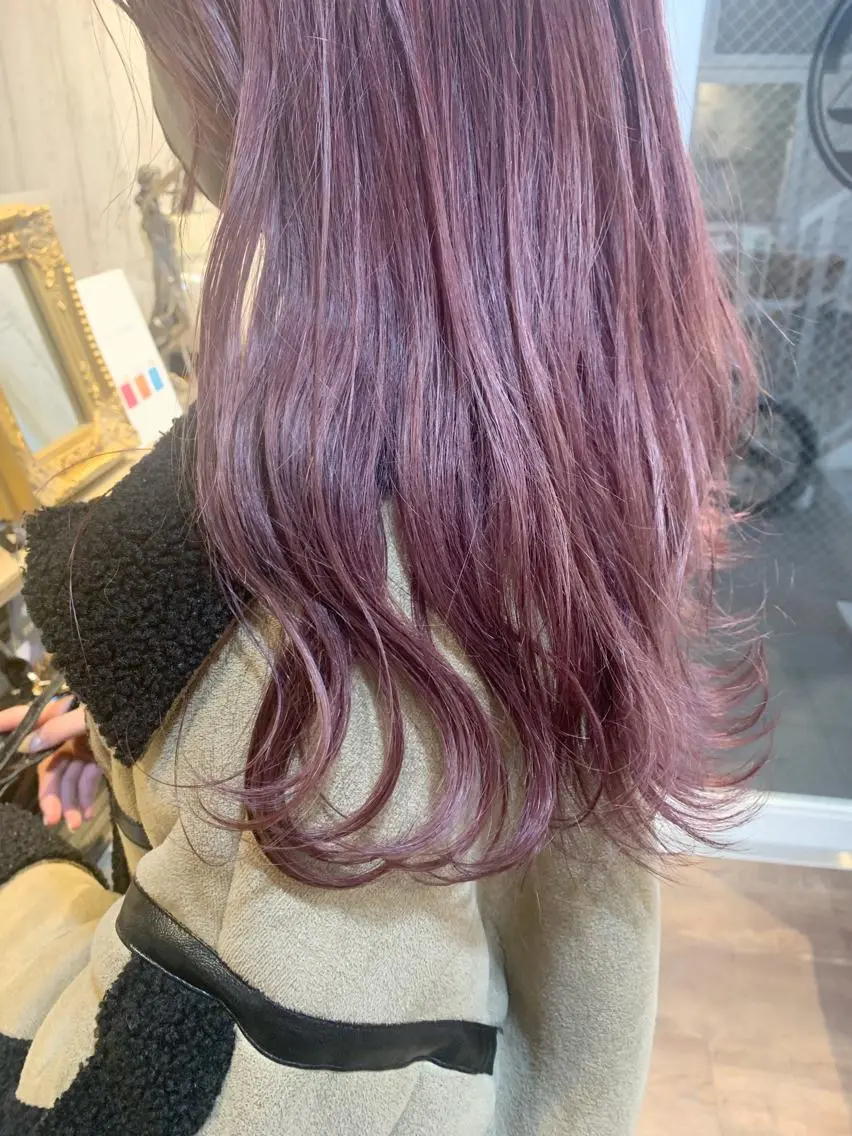セミロング カラー 初めてでも失敗しない 透明感カラー Miiのヘアスタイル