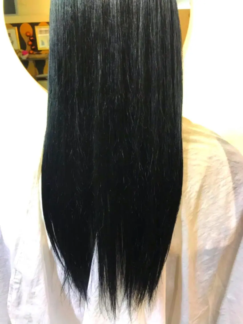カラー 黒髪 ブルーカラー ブルーブラック 河原 卓司のヘアスタイル