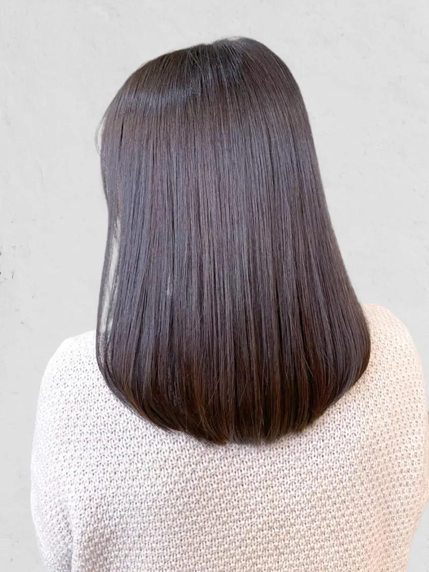 セミロング 銀座/美髪矯正カラー 髪質改善特化🍎のヘアスタイル
