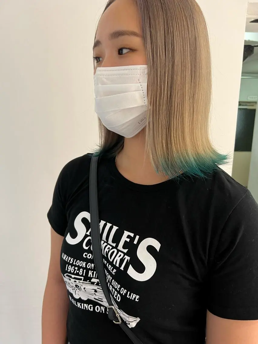 ミディアム カラー 大人ボブと似合 わせカラー/馬場 翼のヘアスタイル