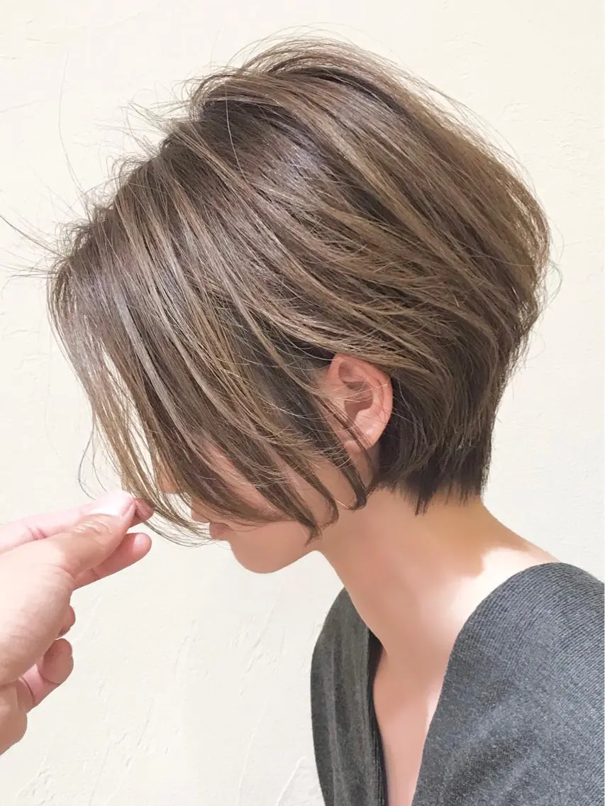 ショート カラー ✨大人ショート特化 /カットモデル/銀座のヘアスタイル