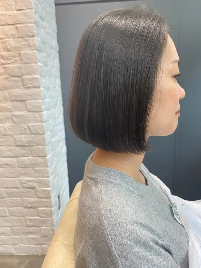ショート カラー ボブ ナカジマ ボブ/レイヤーのヘアスタイル