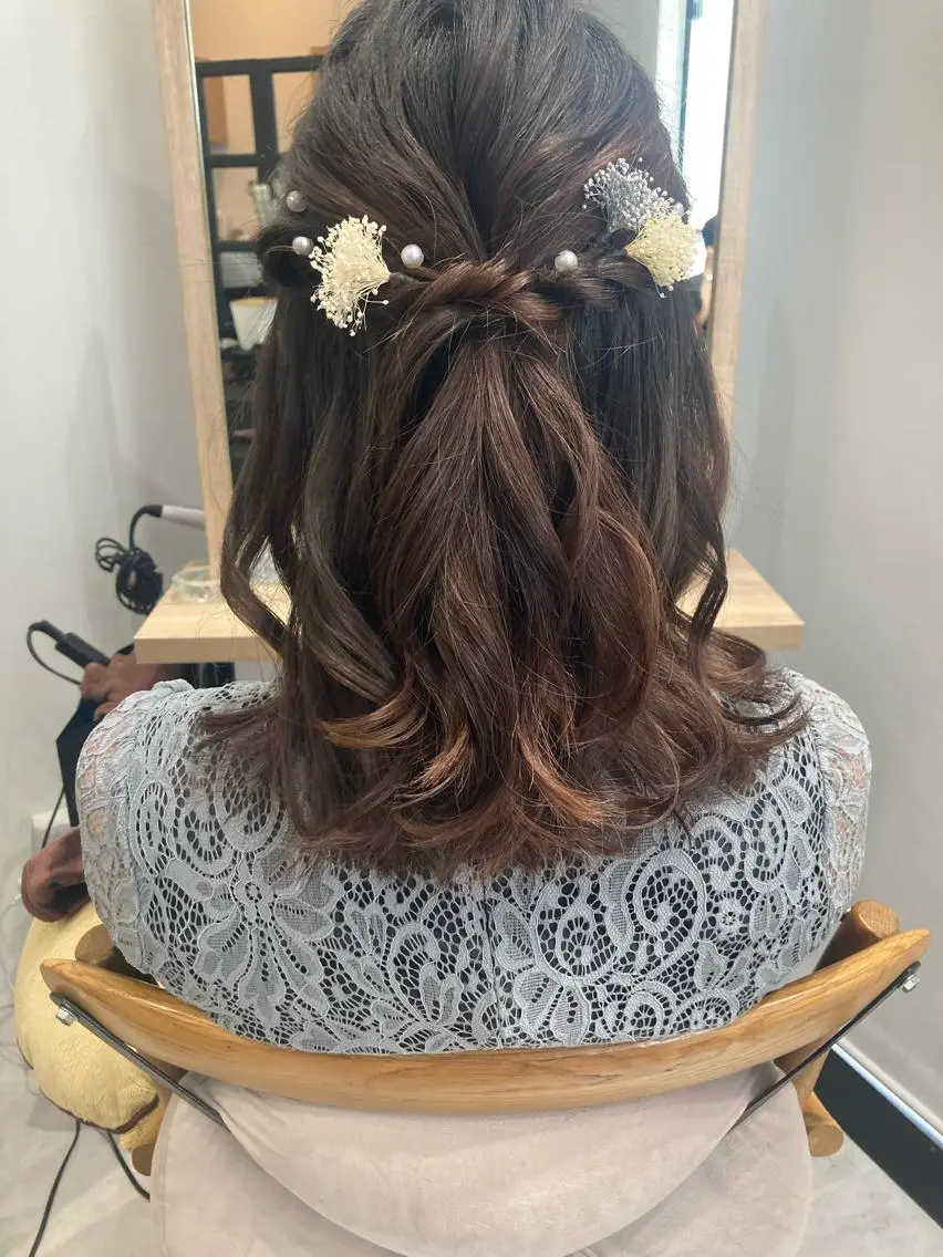 ミディアム ヘアセット ✨色持ちの良い艶 カラー✨蟹江真世のヘアスタイル