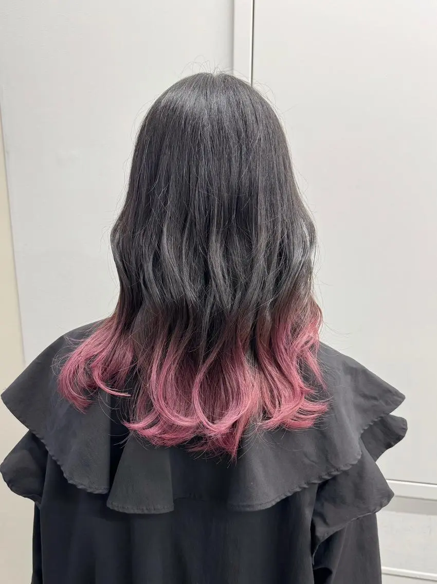 カラー ロング ショートボブ ブリーチ ケアブリーチ ダブルカラー イルミナカラー 【公式】amble luxe池袋東口🩷のヘアスタイル
