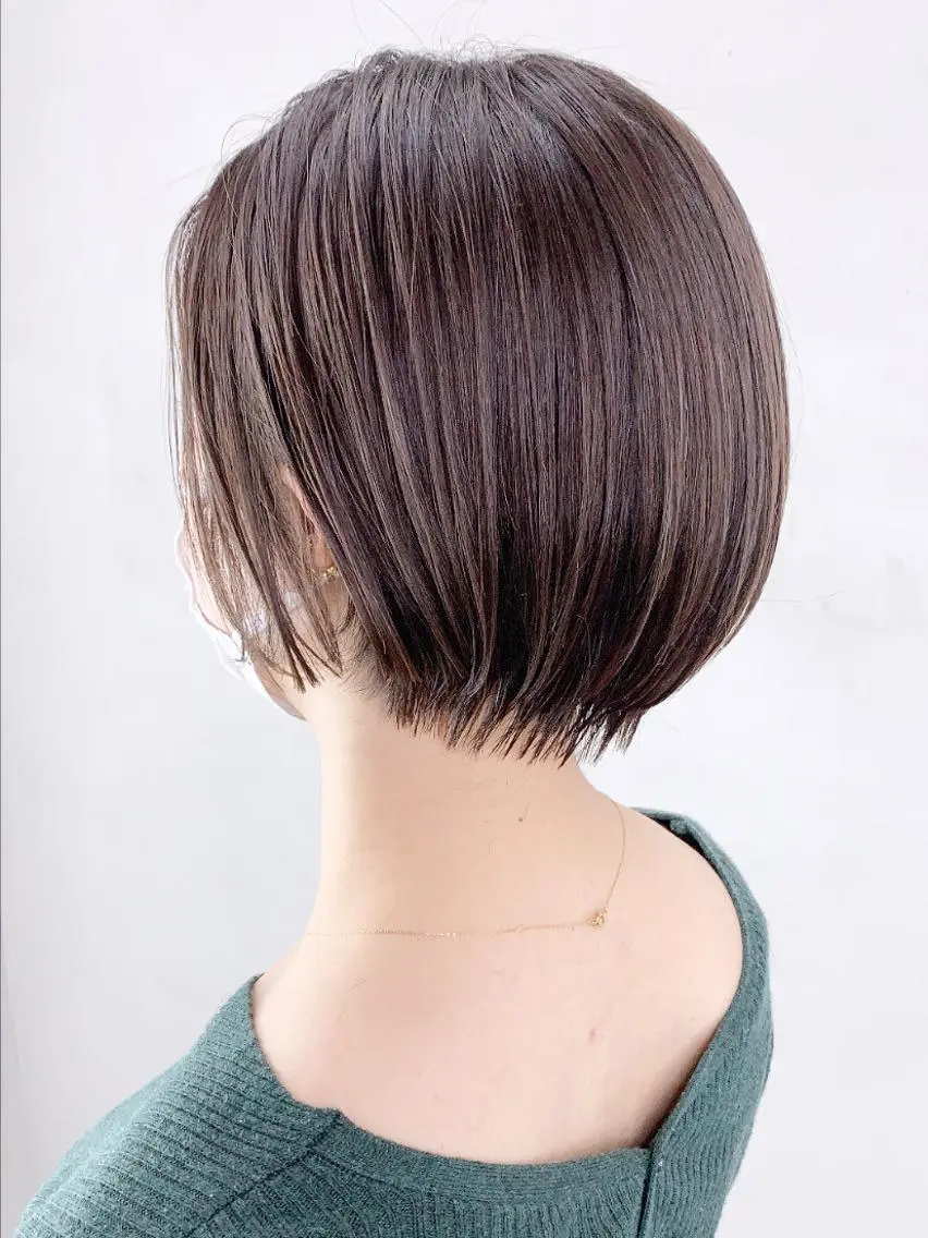 ショート カラー パーマ ヘアアレンジ ショートボブ ボブ ショートヘア ITbyALBUM 浦和店のヘアスタイル