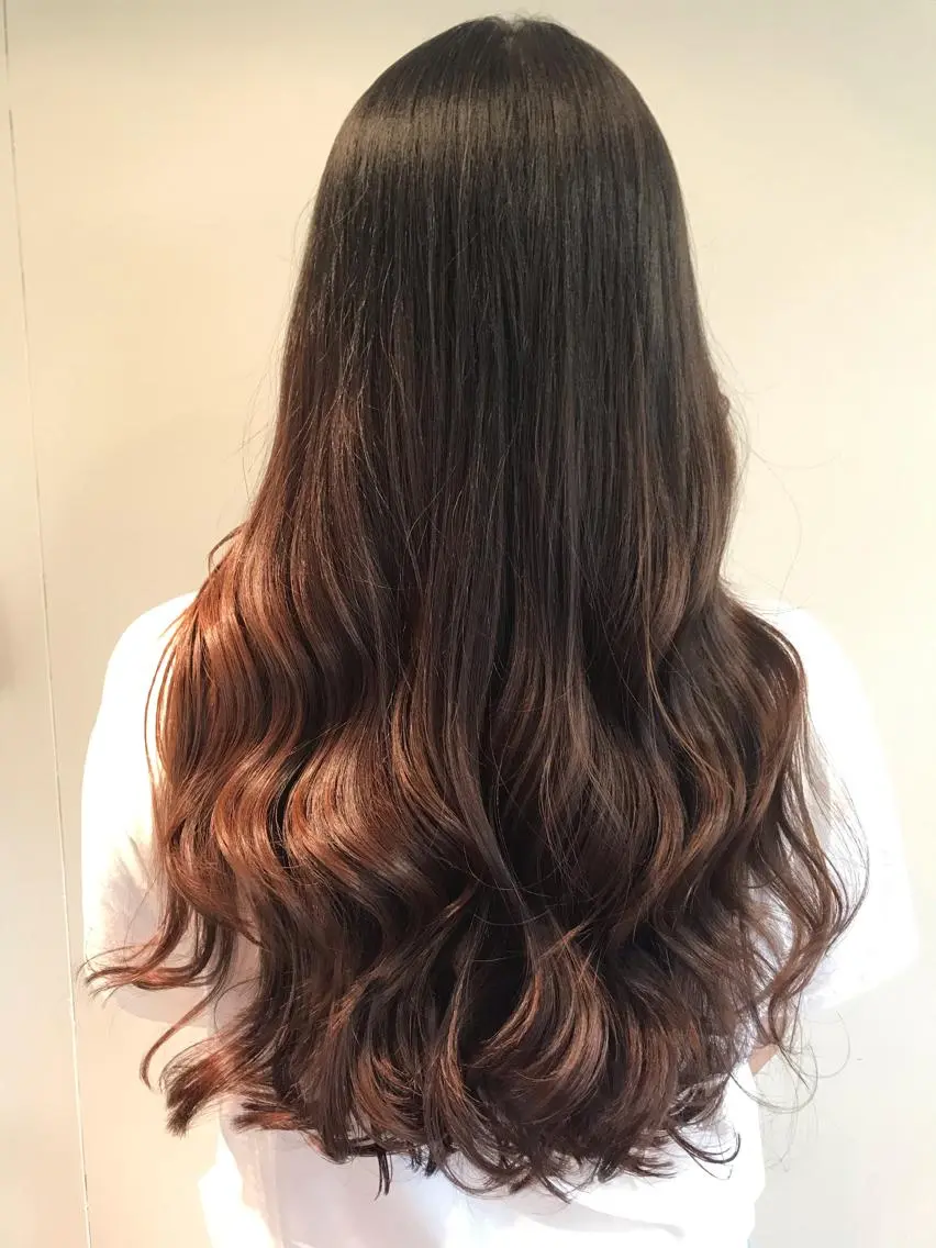 ロング カラー ヘアアレンジ 烏丸韓国ヘア🇰🇷 ayaka🎀のヘアスタイル