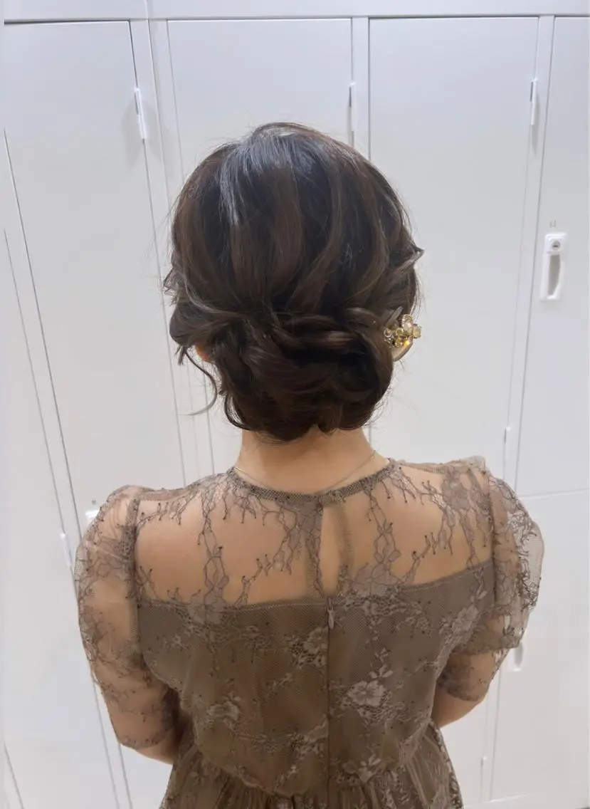 セミロング ヘアセット mina .のヘアスタイル