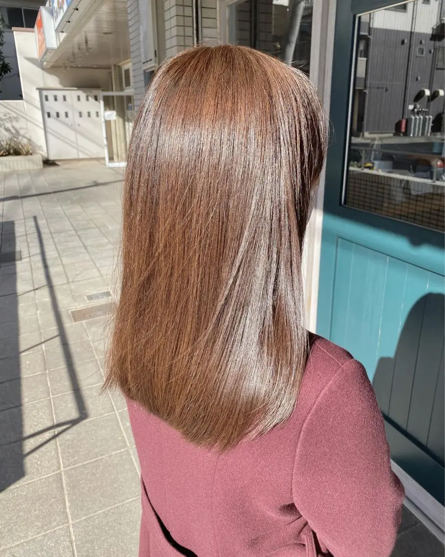 セミロング カラー 野呂 隼人のヘアスタイル