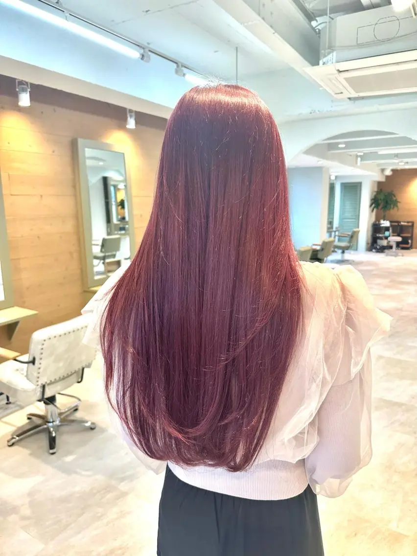 ロング カラー ダブルカラー ハイトーンカラー ピンクカラー 💎ちゃちゃ💎 ハイトーン/ギャルのヘアスタイル