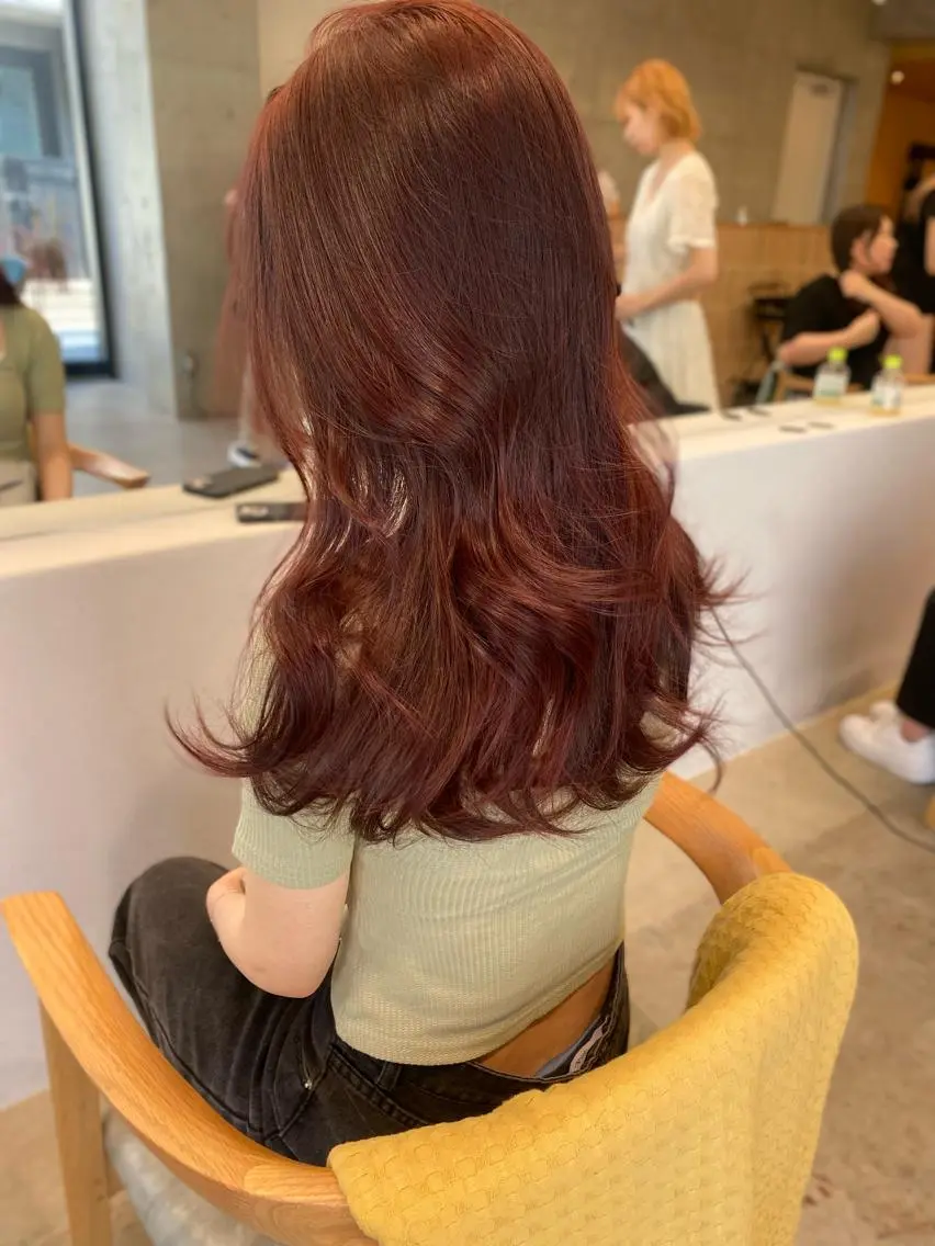 セミロング カラー カット ヘアカラー トリートメント Saki/レイヤー/ 柔らかカラーのヘアスタイル