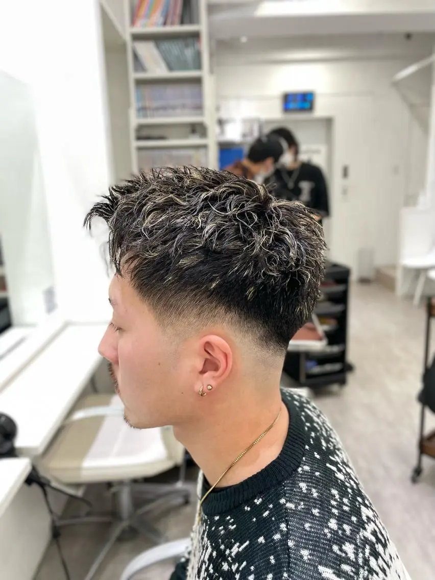 カラー パーマ メンズ カット ヘアカラー パーマ 町田No.1パーマ 特化✂︎小杉澪生のヘアスタイル