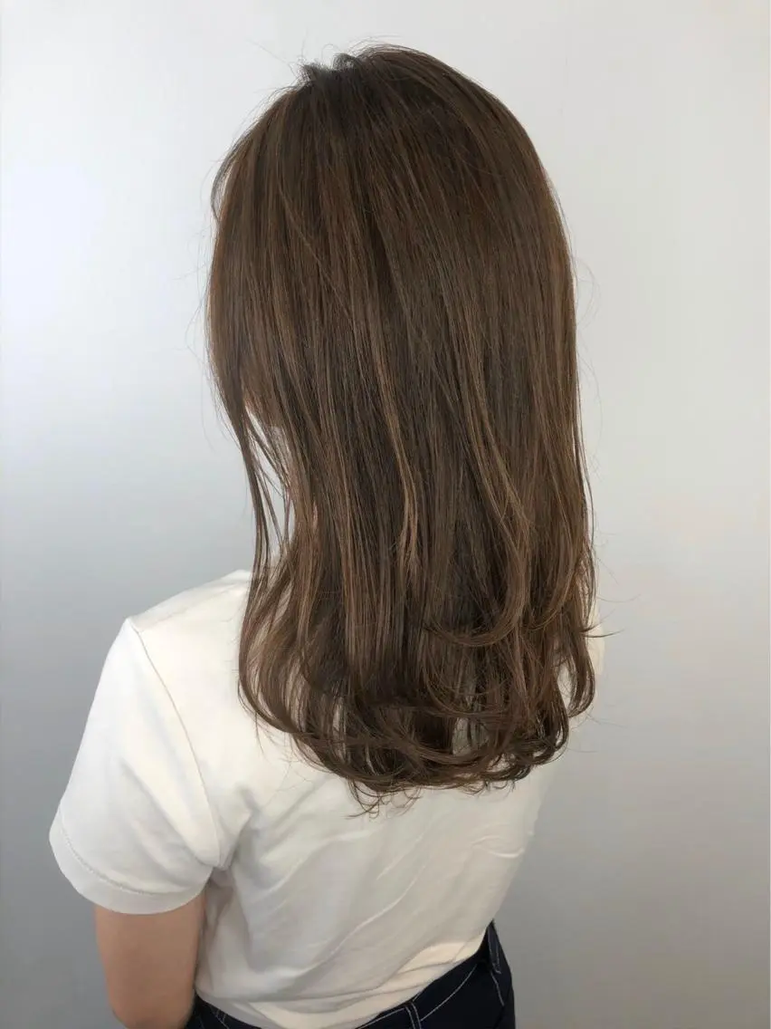 ロング カラー カット ヘアカラー トリートメント Lien 深井店のヘアスタイル