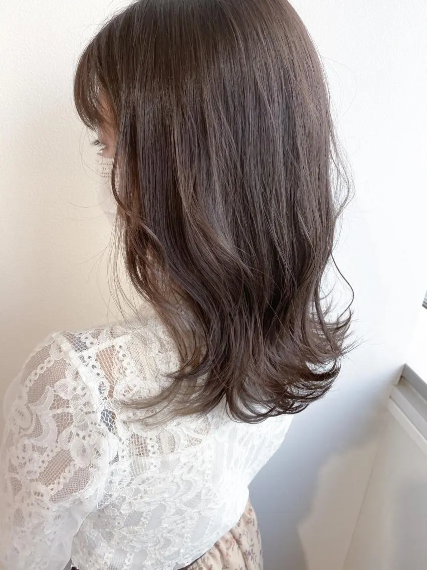 セミロング カラー ベージュカラー カット ヘアカラー トリートメント 丹羽 隼人/髪質改善 /韓国ヘア🇰🇷のヘアスタイル