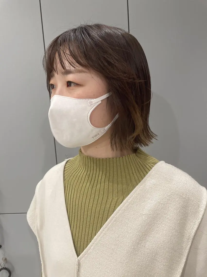 ショート カラー ボブ カット ヘアカラー 狩野 羅夢のヘアスタイル