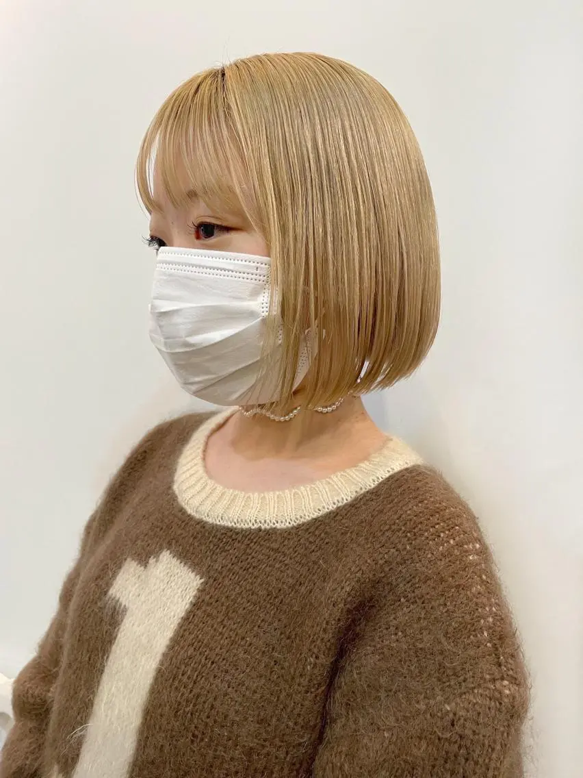ショート 切りっぱなしボブ ボブ HIROKI ”博多 /ボブのヘアスタイル