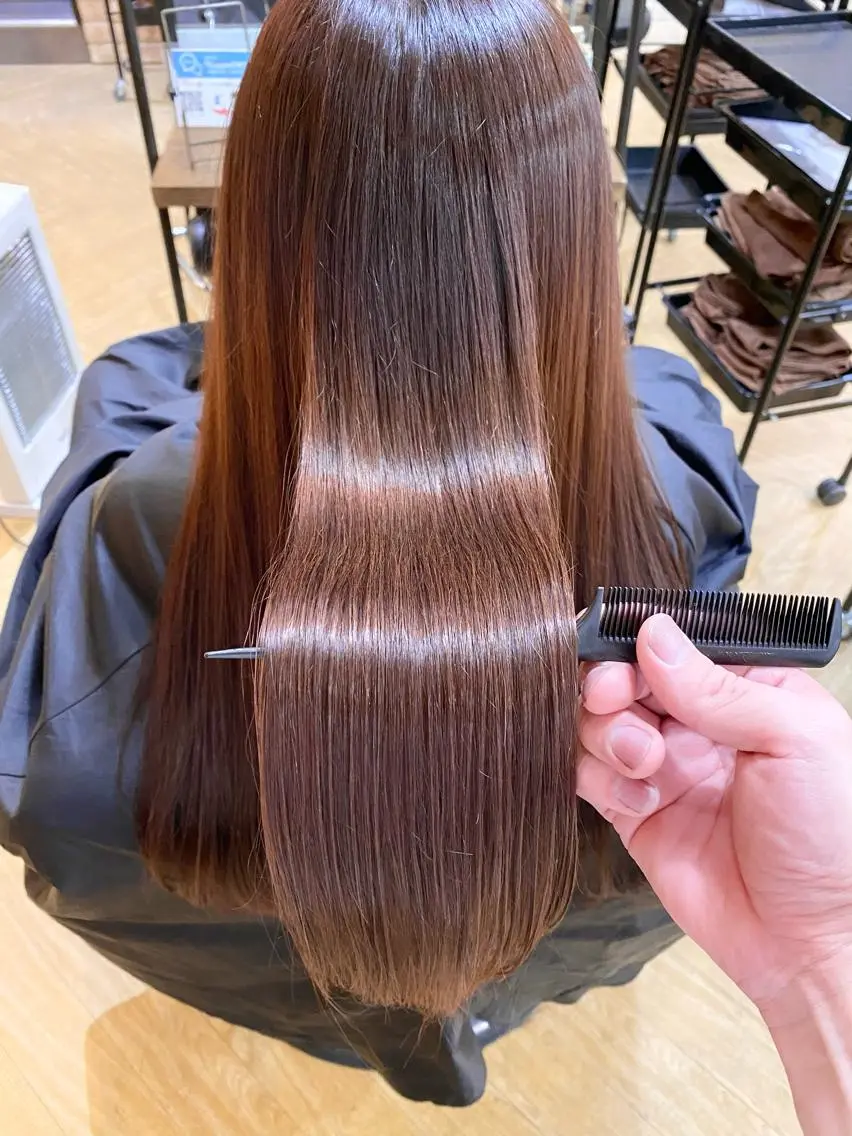 ロング カラー 髪質改善、縮毛矯正/ ネモト　マサヒデのヘアスタイル