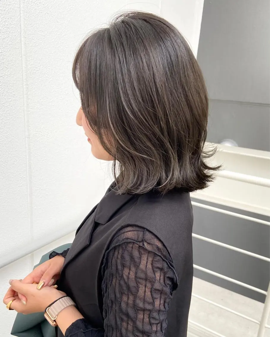 ミディアム カラー カット ヘアカラー トリートメント ERI  / newi町田のヘアスタイル