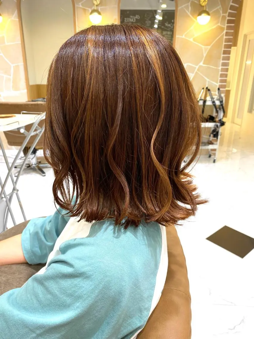 ショート ハイライト 坂井 茅聖のヘアスタイル