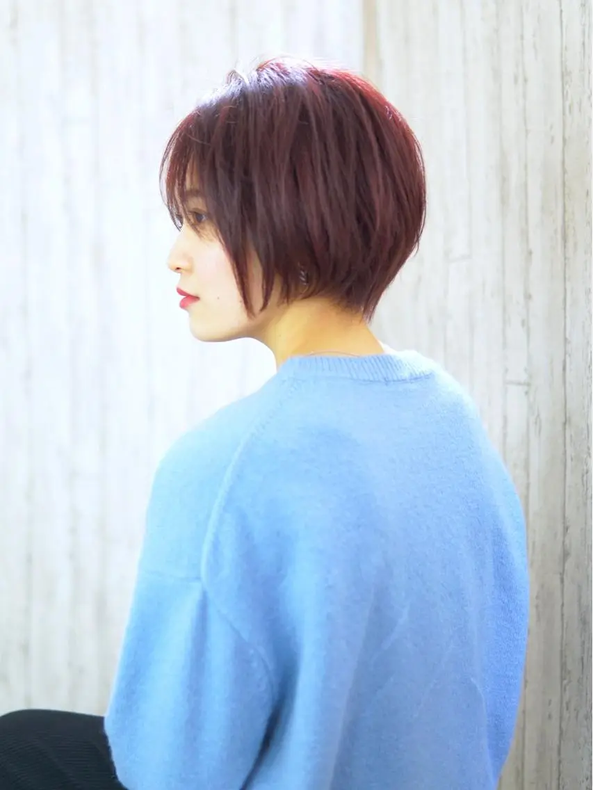 ショート カラー パーマ ヘアアレンジ キッズ ネイル マツエク・マツパ ショートヘア ショートネイル 永野 良一のヘアスタイル