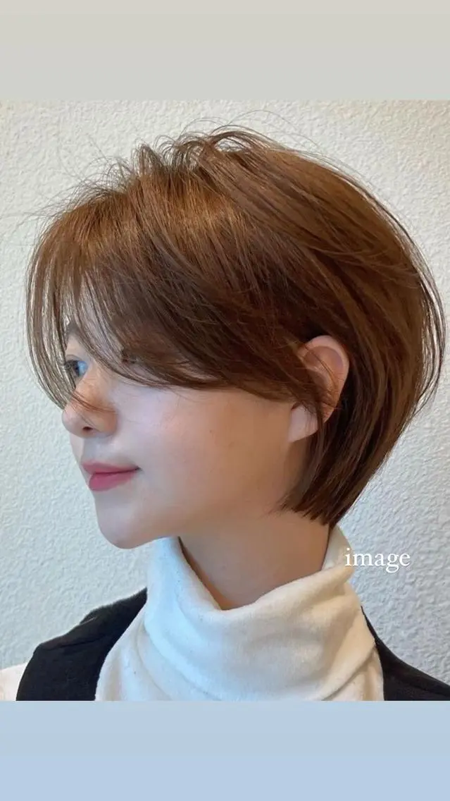 ショート ショートヘア ♡レイヤーボブ パーマ/うらら♡のヘアスタイル