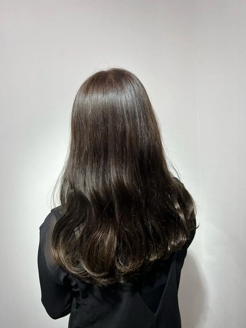 ロング カラー ブリーチ ケアブリーチ ダブルカラー ハイライトカラー イルミナカラー 神戸ボブ✂️ ioe三宮/田 伸佳のヘアスタイル
