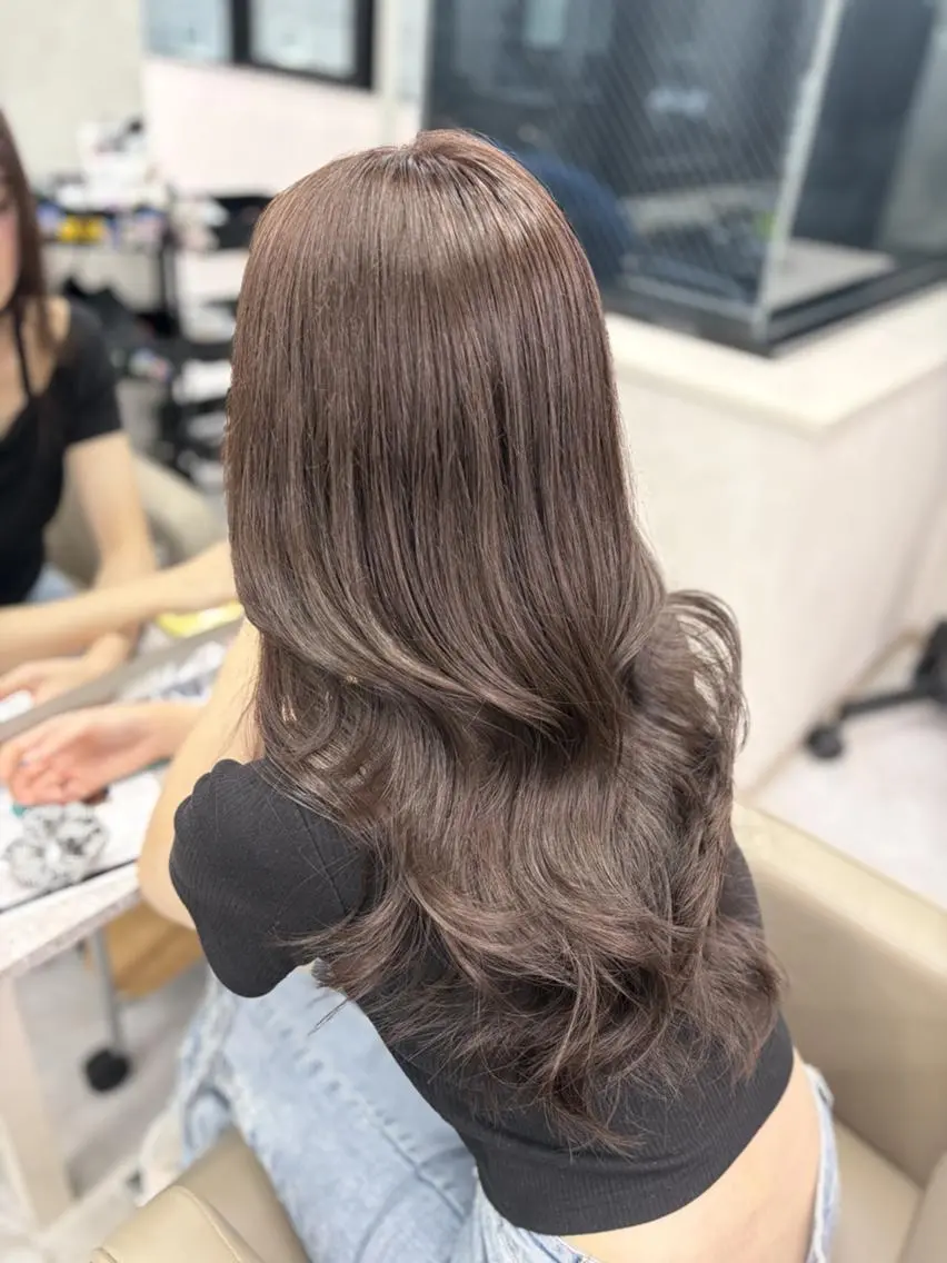 セミロング カラー ヘアアレンジ 透明感/艶カラー 🎀Kanonのヘアスタイル