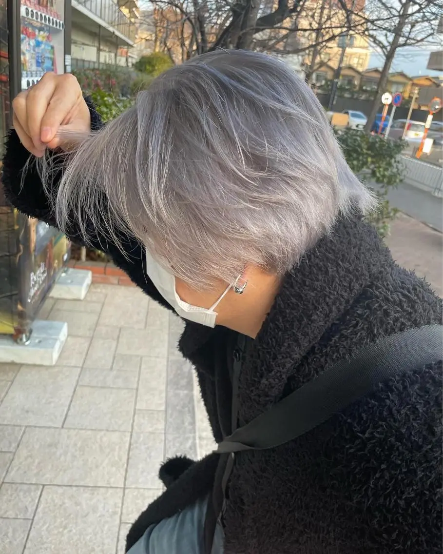 ショート カラー メンズ 高野 真弥のヘアスタイル