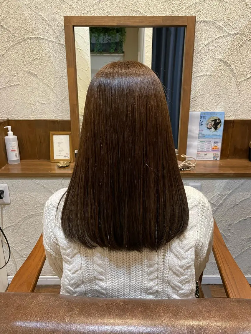 ロング ロング 牧 純也のヘアスタイル