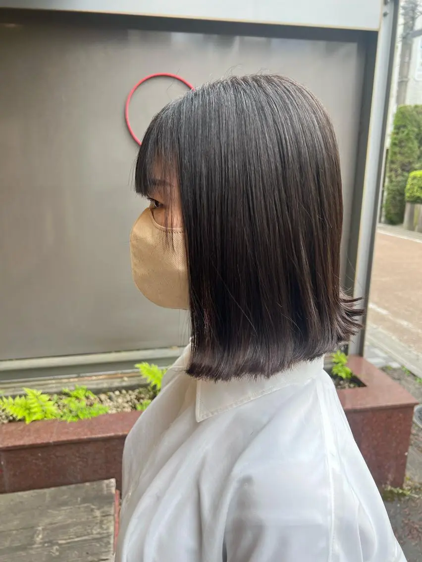 ショート ハイライト特化小澤 奈津美のヘアスタイル