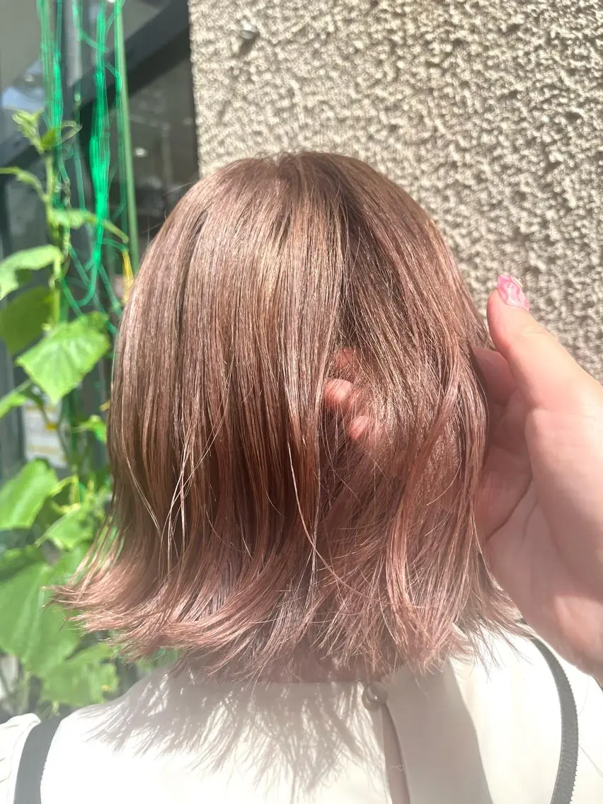 ショート カラー NANA/ハイトーン メンズパーマのヘアスタイル