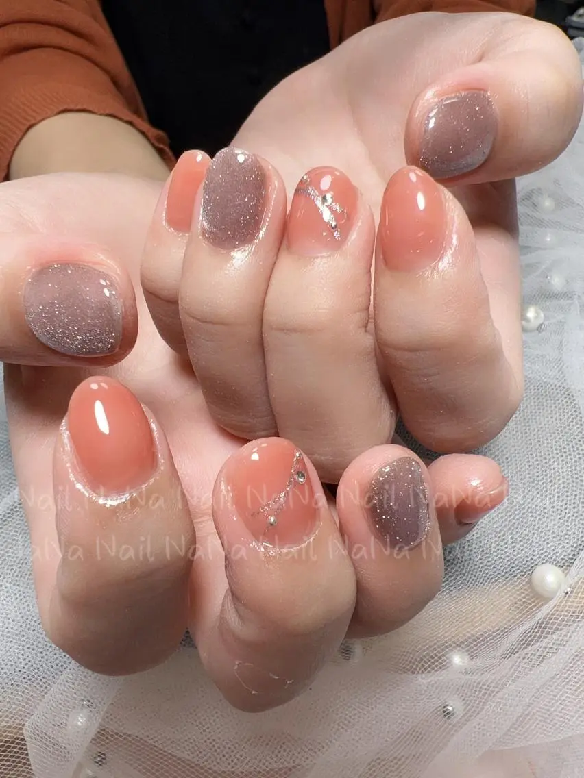 ショート カラー ネイル ハンドネイル Nail NaNaのネイルデザイン