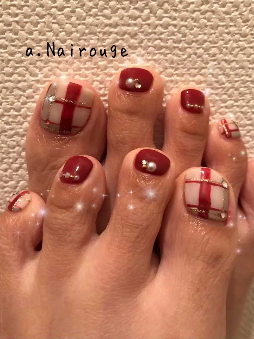 ネイル 冬ネイル フットネイル Nail salon REIRISのネイルデザイン