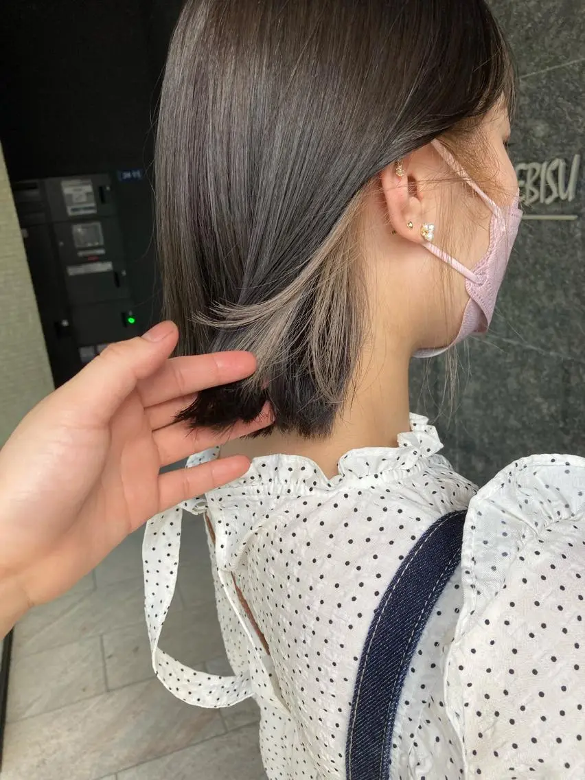 ショート カット ヘアカラー トリートメント ✨色持ちの良い艶 カラー✨蟹江真世のヘアスタイル